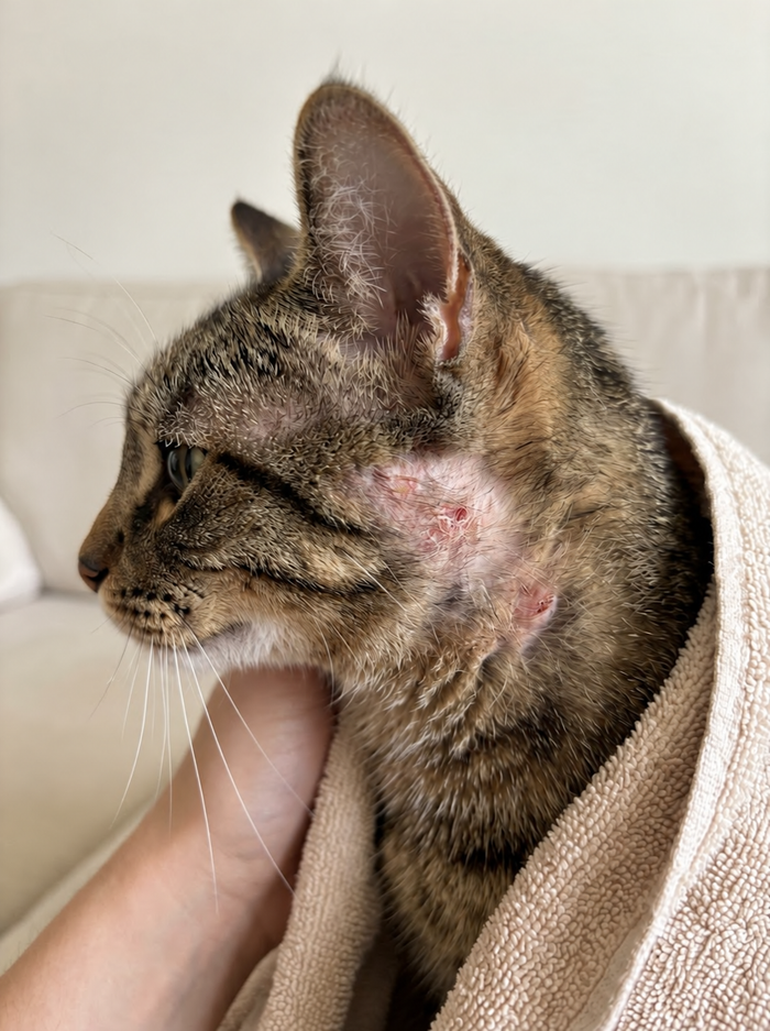 Milo – I wanted to give that sensitive area extra care.