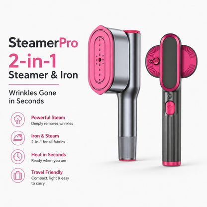 SteamerPro 2-in-1 Steamer & Iron